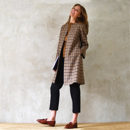 the garnett coat in fox flannel gunclub check image 14