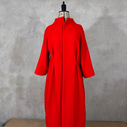 the frink in bright scarlet merino flannel image 1