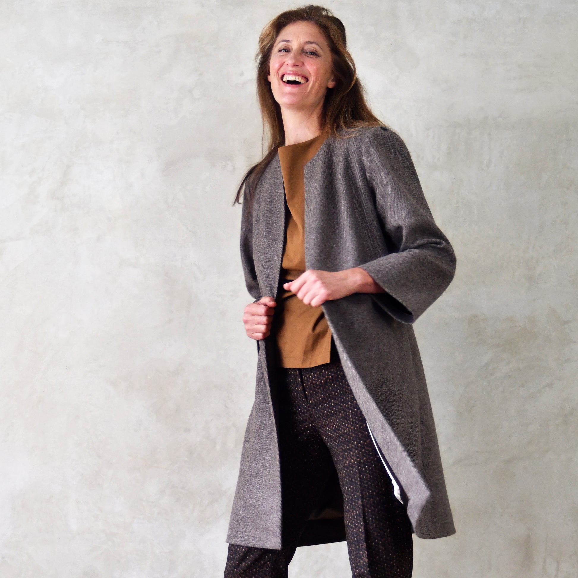 the john coat in merino flannel image 0