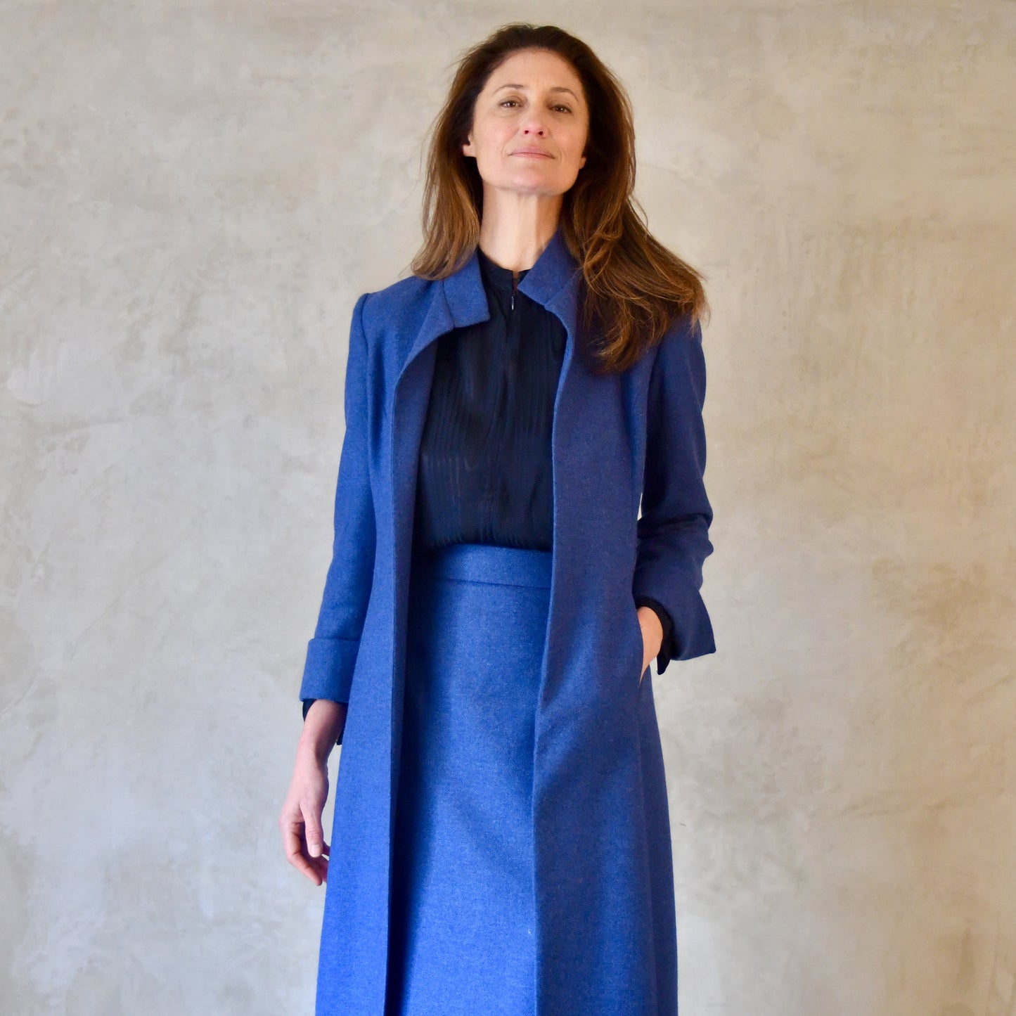 the biffin in french blue merino flannel image 3