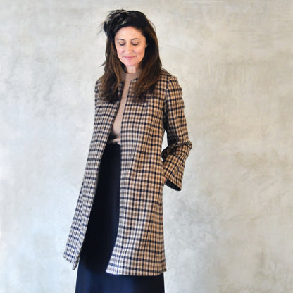 the garnett coat in fox flannel gunclub check image 9