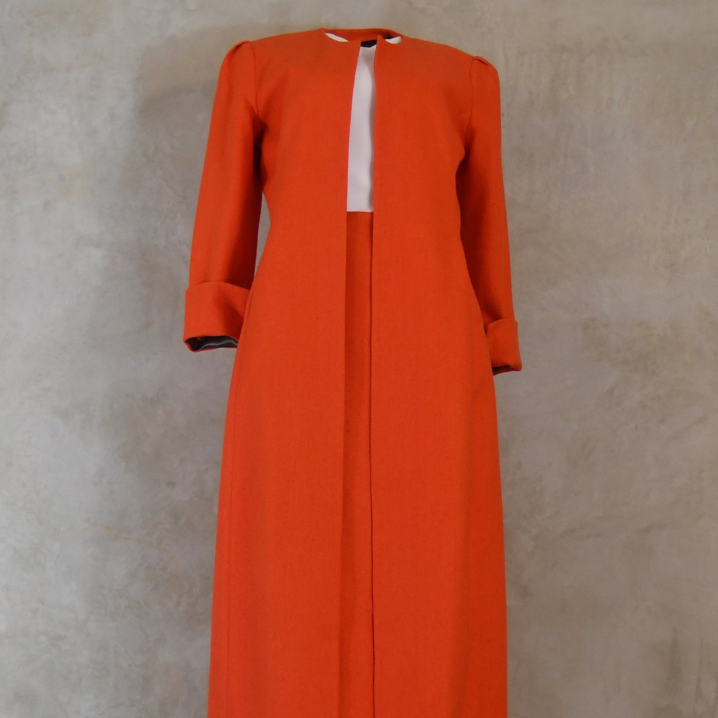 the simple a-line skirt in saffron silk matka image 2