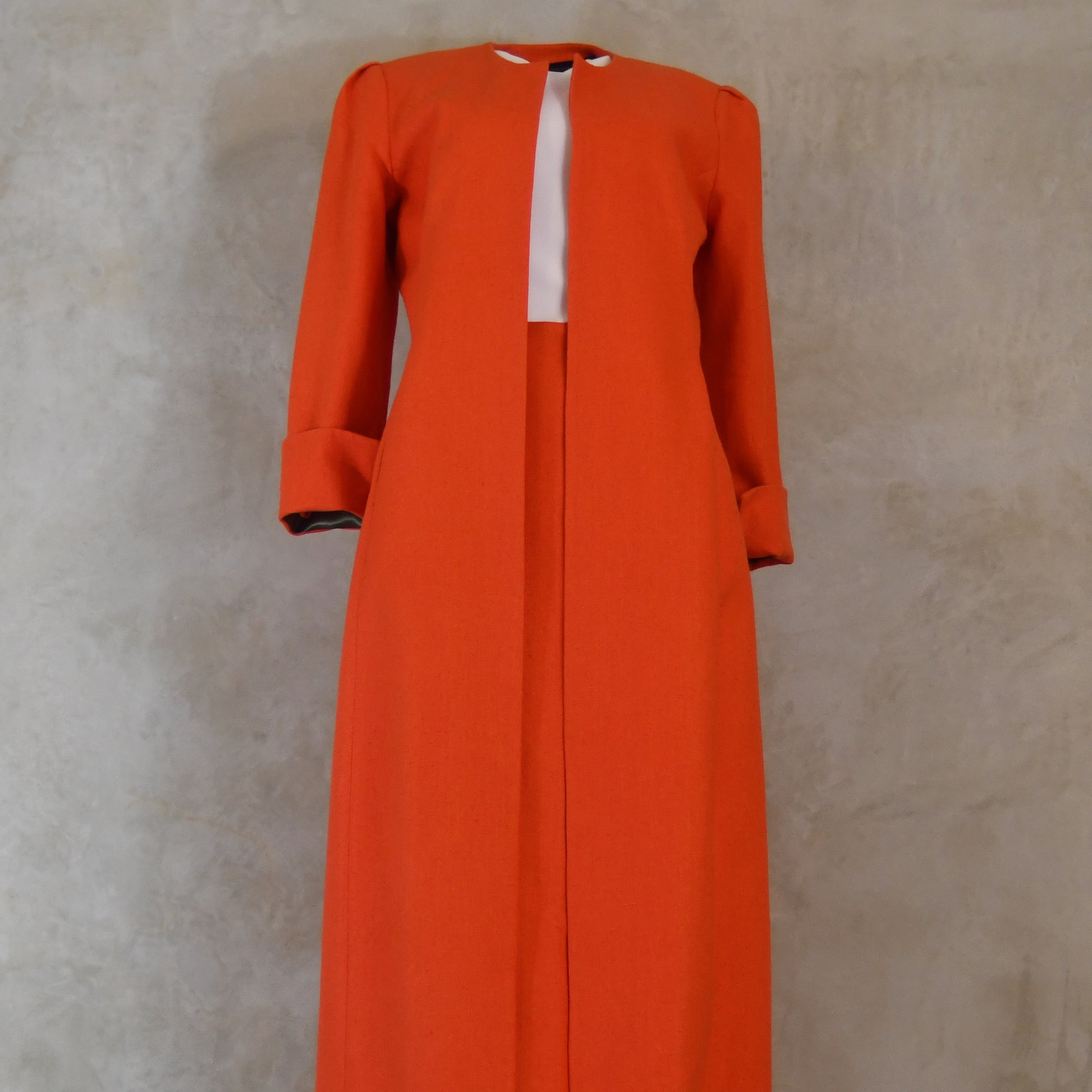 the simple a-line skirt in saffron silk matka image 2