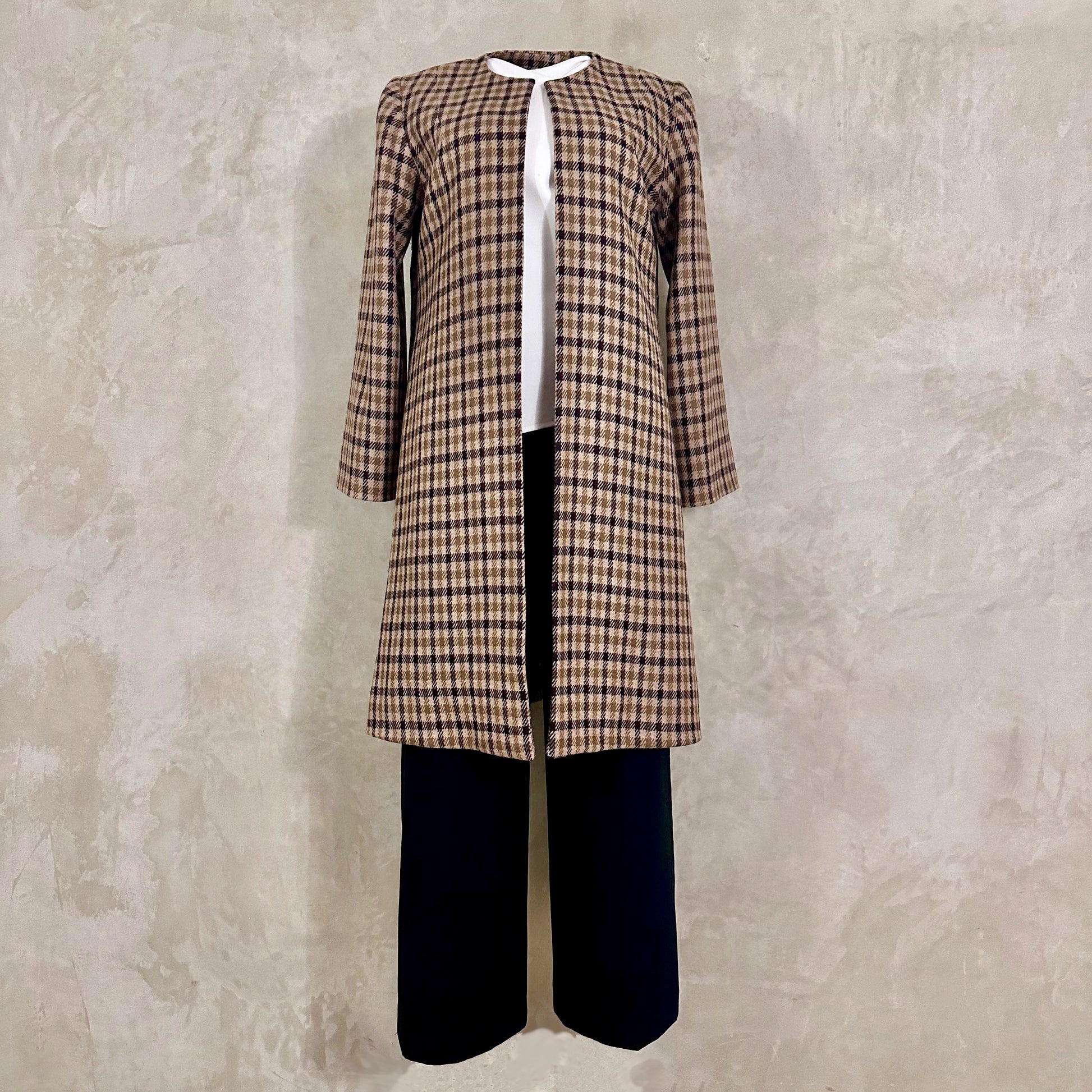 the garnett coat in fox flannel gunclub check image 8