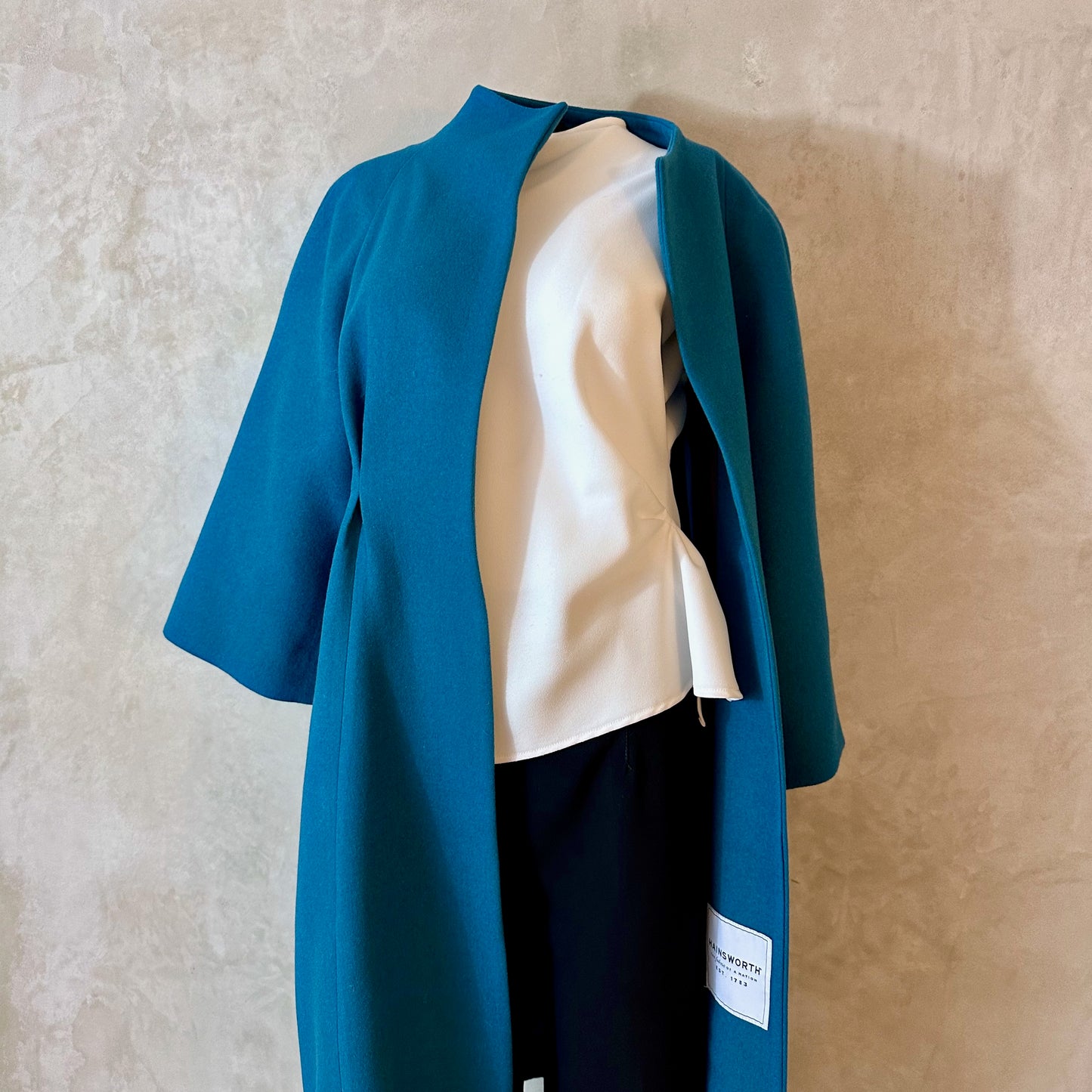 the frink in petrol blue merino flannel image 13