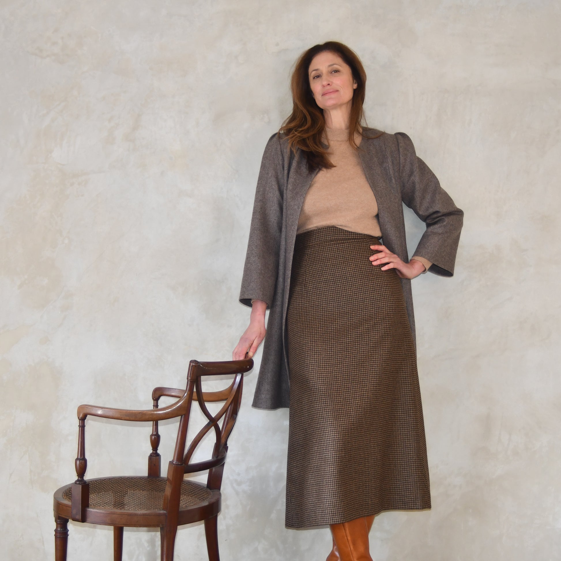 the john coat in merino flannel image 13