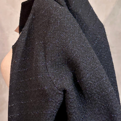 the boyce coat in black metallic boucle image 9