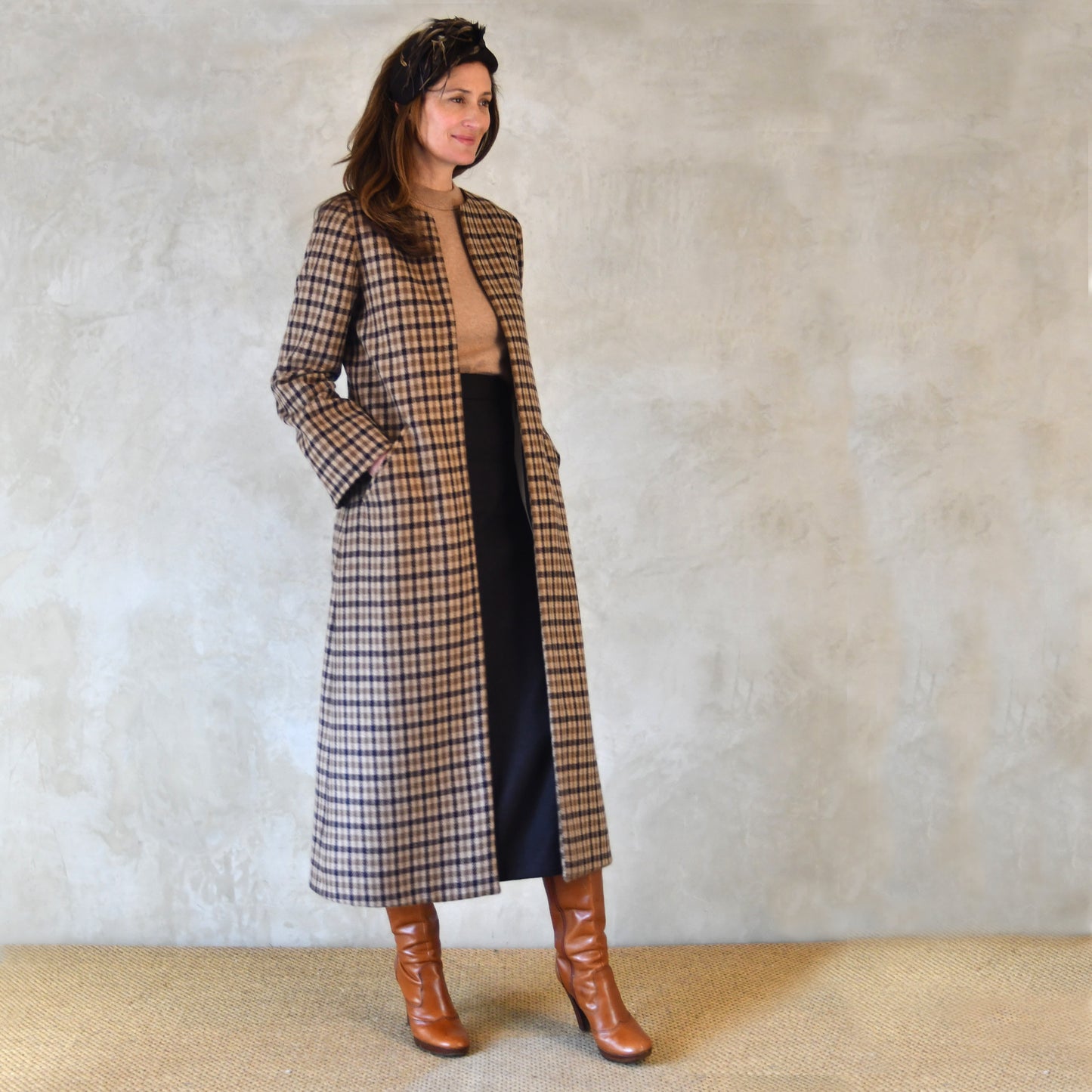 the carrington coat in gunclub check image 9