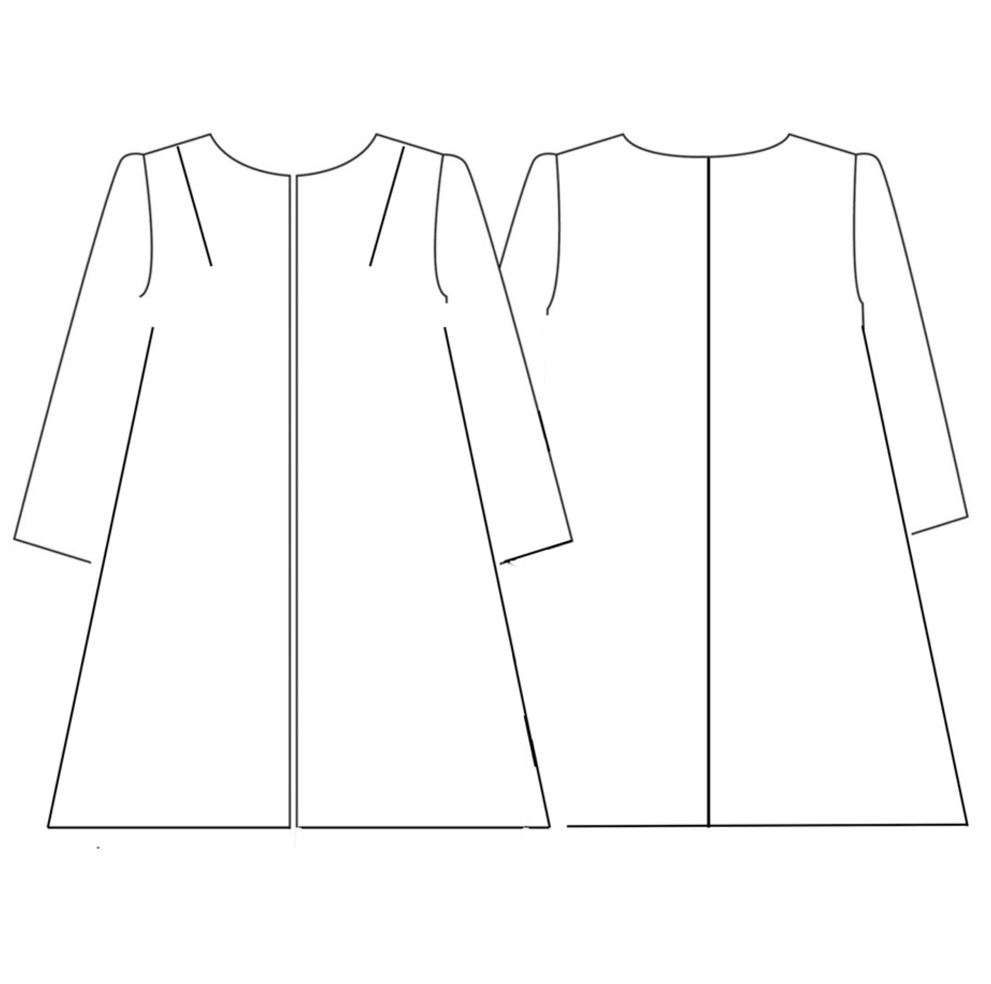 the john coat in burnt orange wool crepe image 12