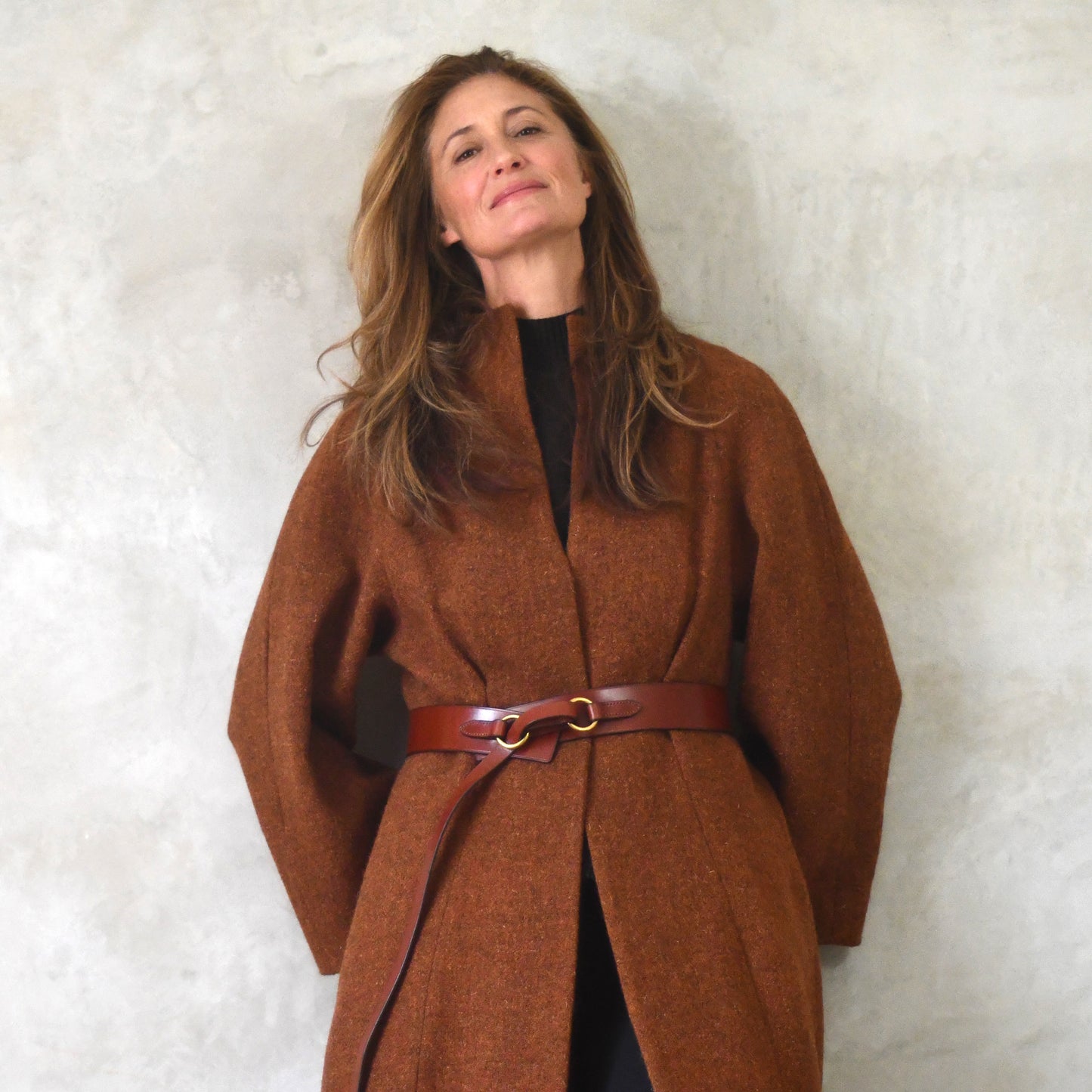 the long frink in russet lovat tweed image 5