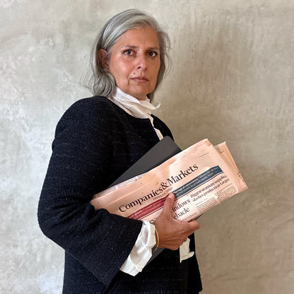 the boyce coat in black metallic boucle image 0