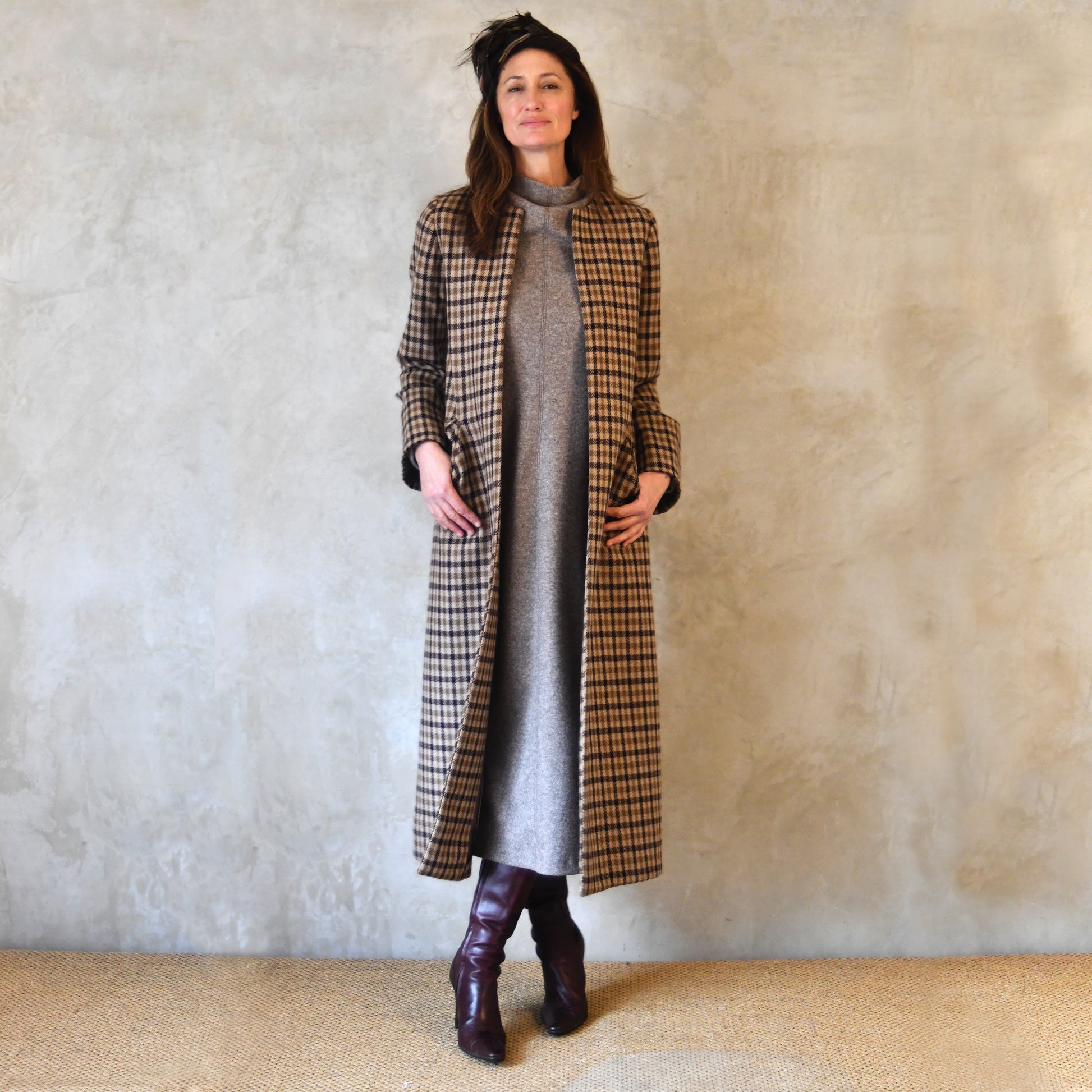 the carrington coat in gunclub check image 1