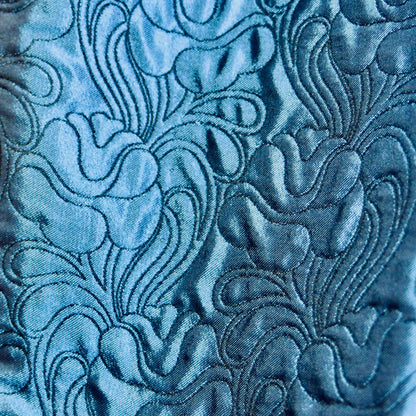 8 – The Bell Coat in Blue Flower Brocade