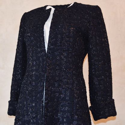 The Biffin in Dark Navy Boucle