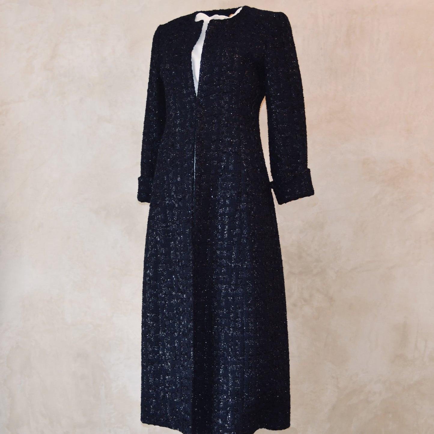 The Biffin in Dark Navy Boucle