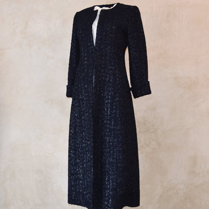 The Biffin in Dark Navy Boucle