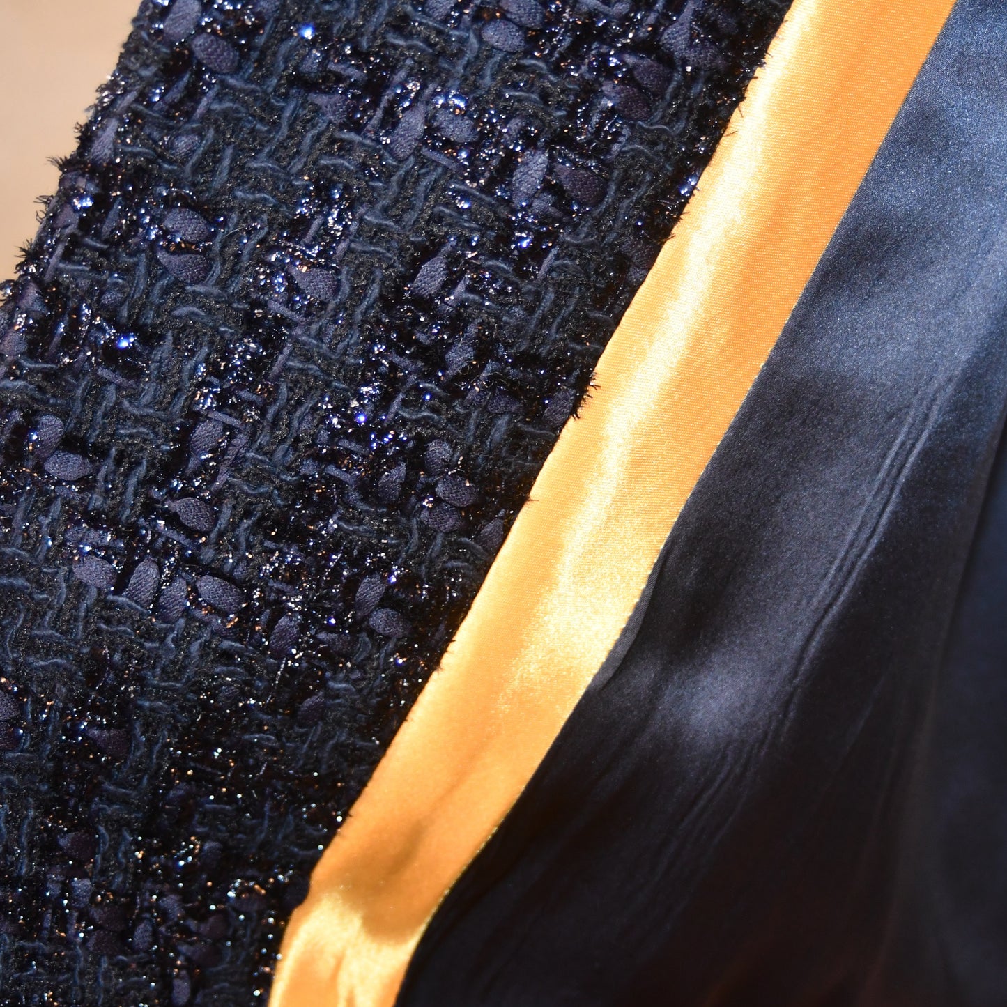 The Biffin in Dark Navy Boucle