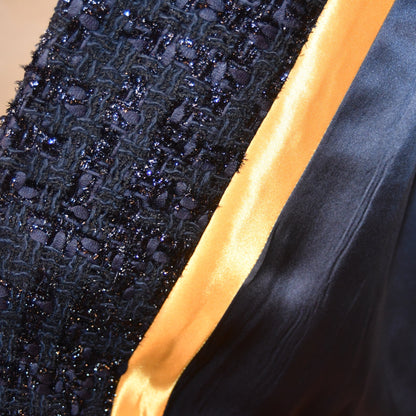 The Biffin in Dark Navy Boucle