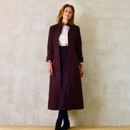 The Biffin in Chocolate Brown Boucle