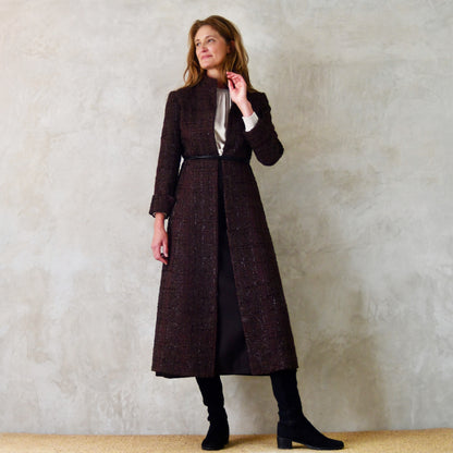 The Biffin in Chocolate Brown Boucle