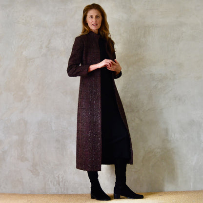 The Biffin in Chocolate Brown Boucle