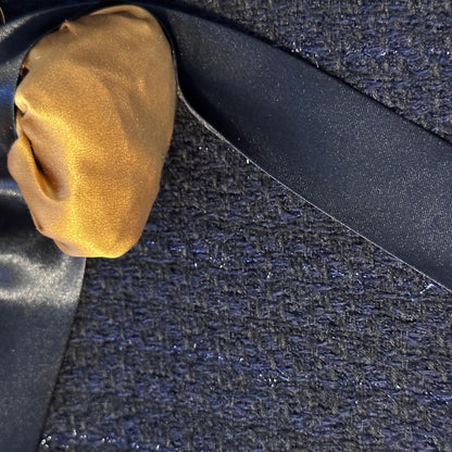 the boyce coat in black metallic boucle image 8