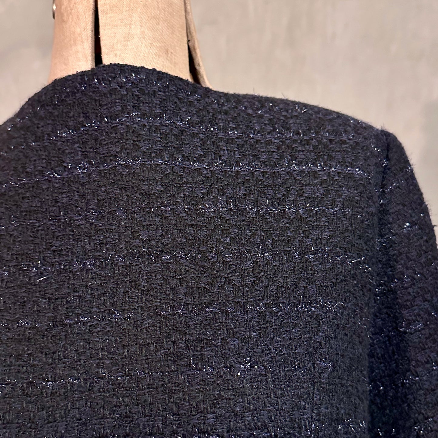 the boyce coat in black metallic boucle image 10