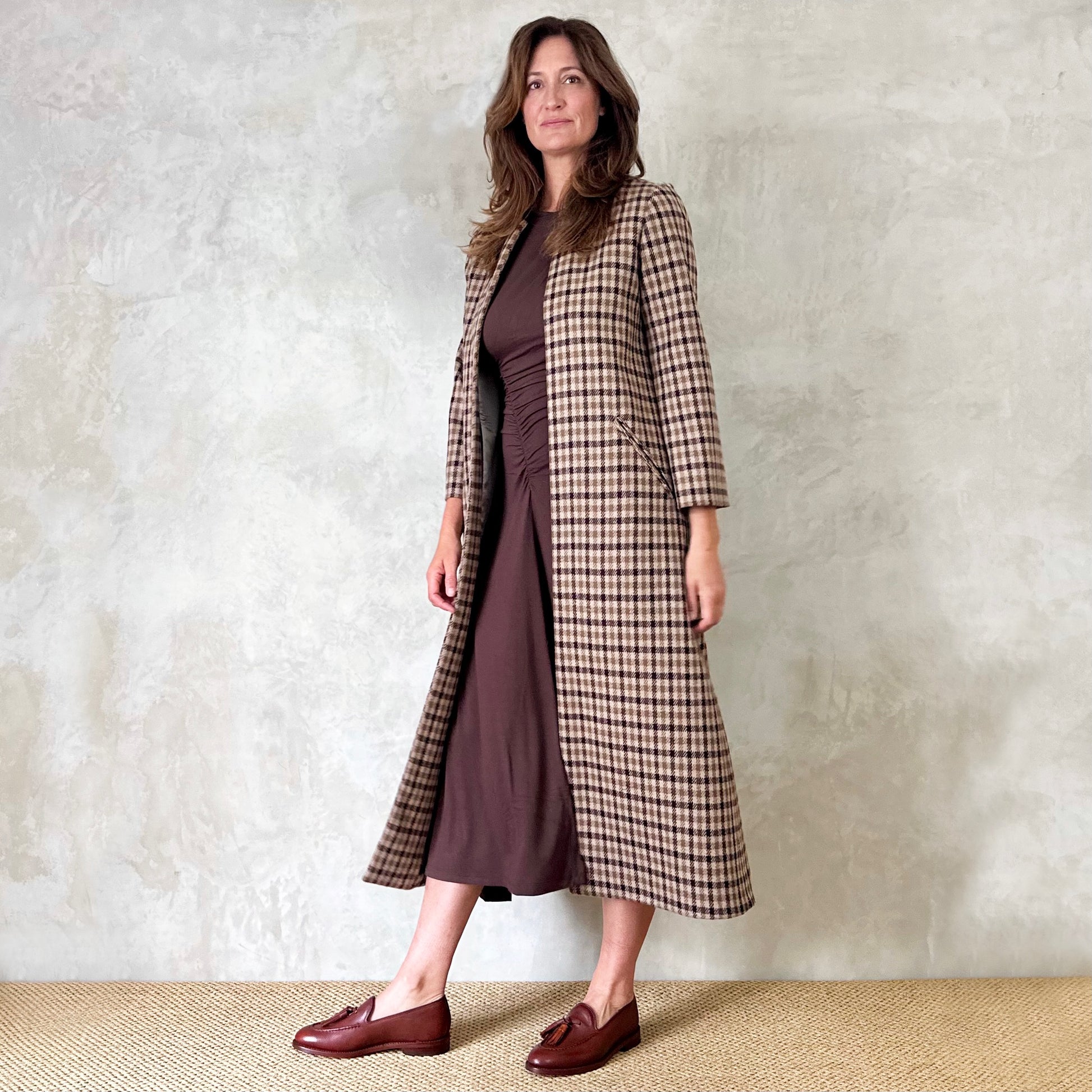 the carrington coat in gunclub check image 3