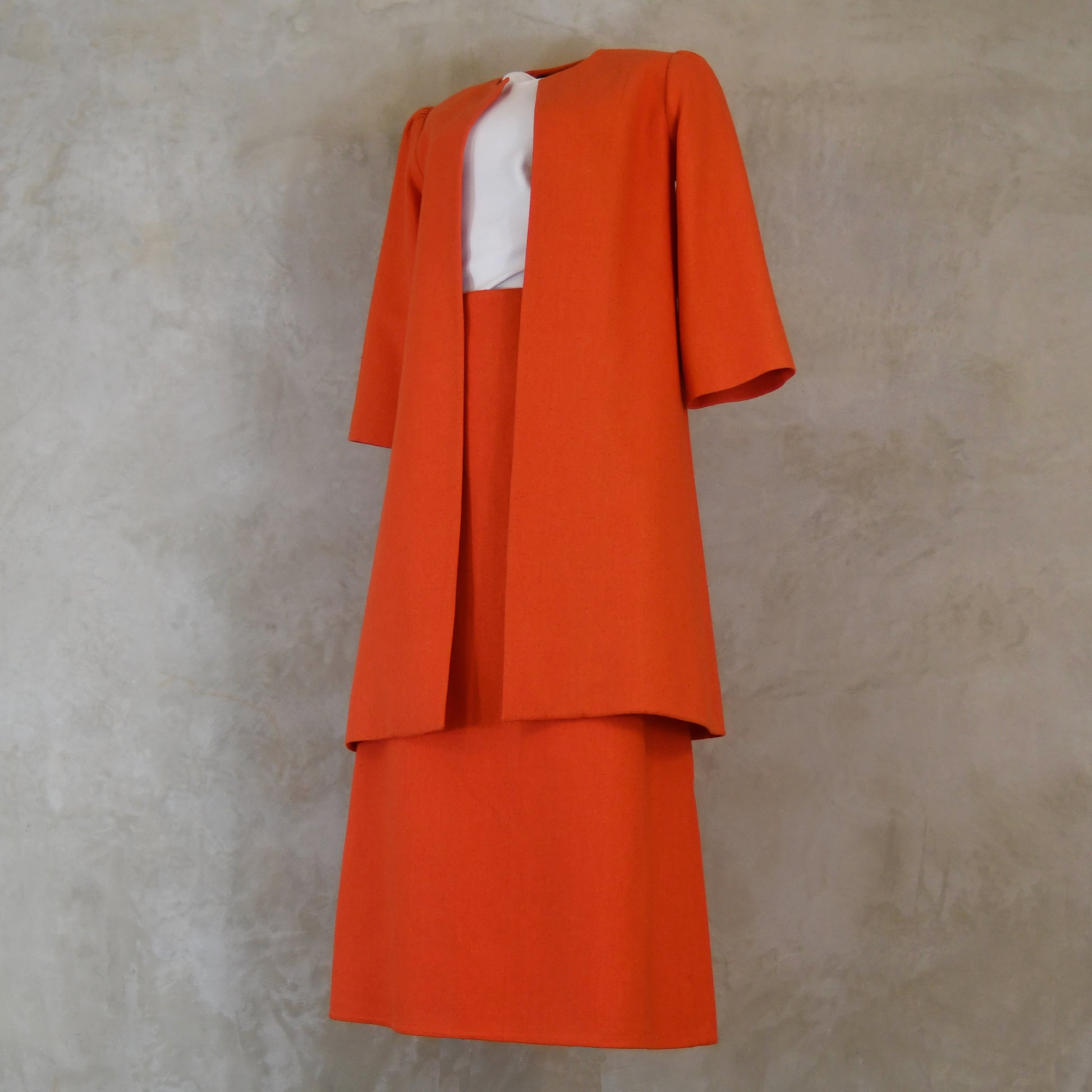 the simple a-line skirt in saffron silk matka image 1